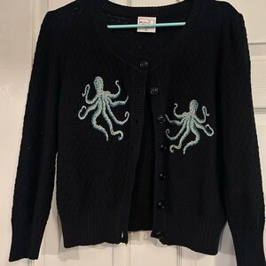 Waltz Of The Octopus Embroidered Women's Sweater